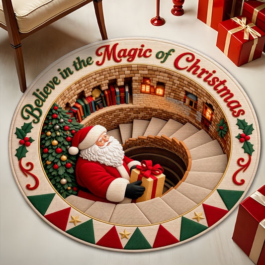 Believe in the Magic of Christmas |  Round Rug