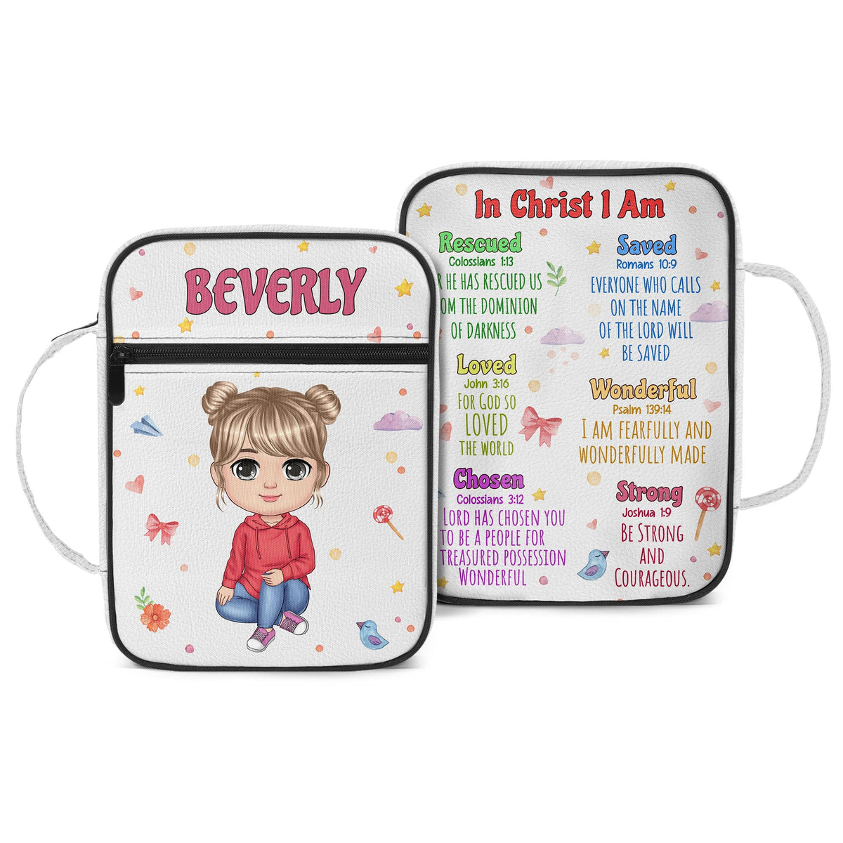 In Christ I Am | Personalized Kid's Bible Bag