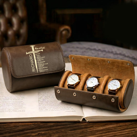 A Child Of God | Personalized Leather Watch Case