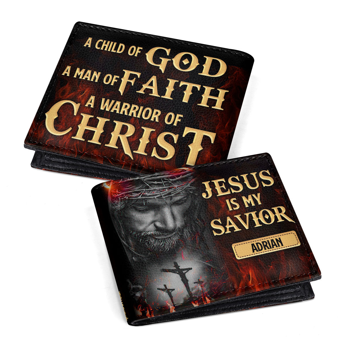 Jesus Is My Savior | Personalized Folded Wallet For Men