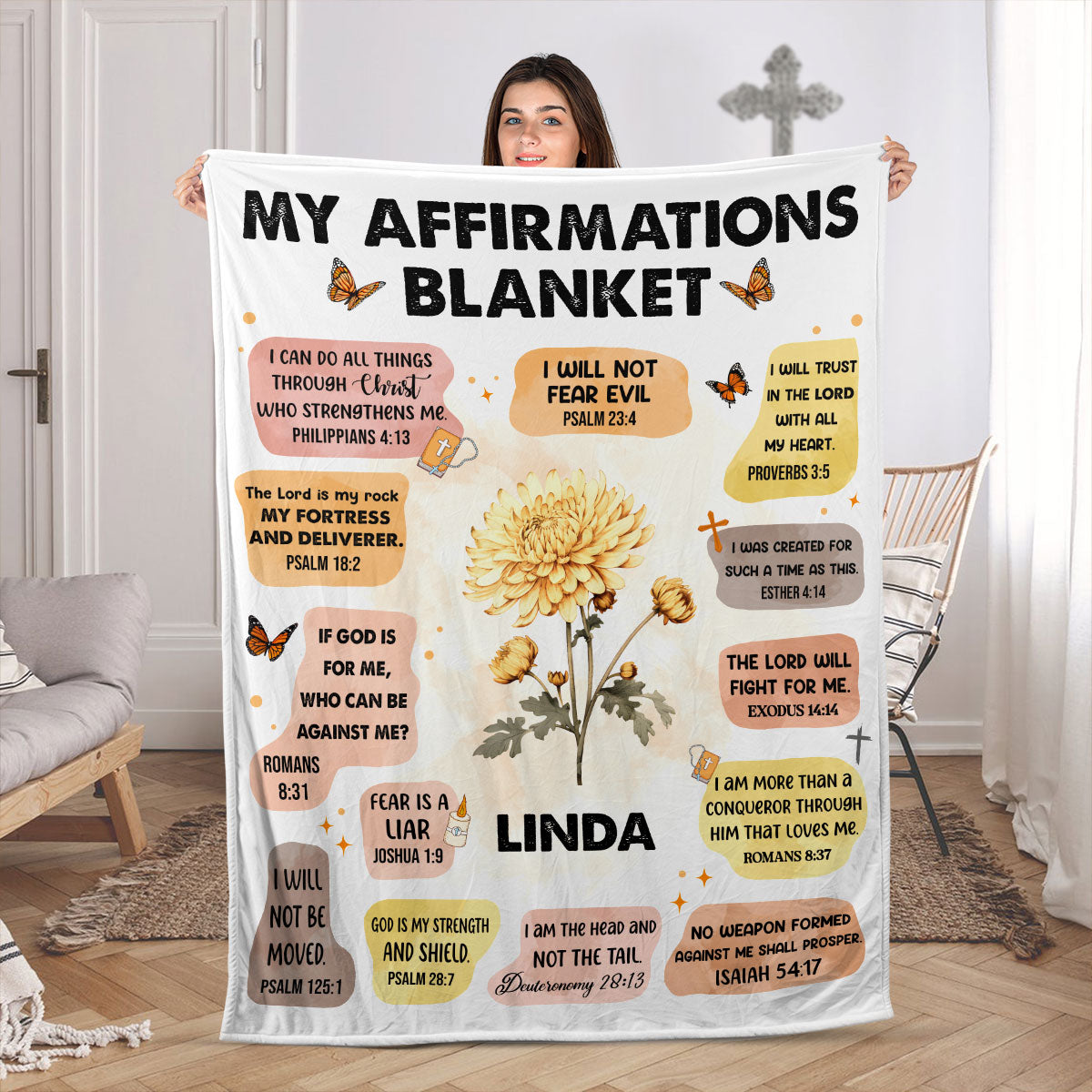 My Affirmations | Personalized Fleece Blanket