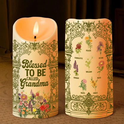 Blessed To Be Called Grandma | Personalized Flameless LED Candle