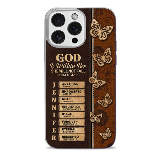 God Says I Am | Personalized Clear Silicone Phone Case