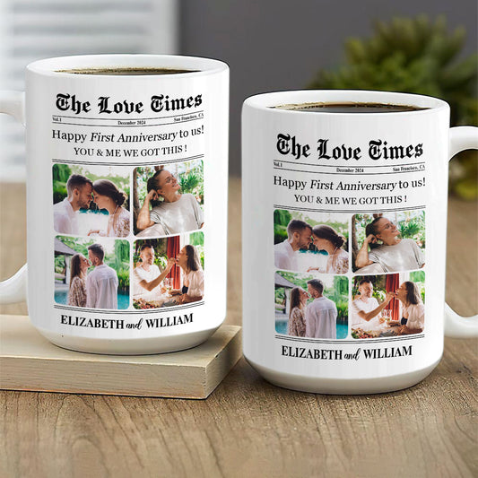 The Love Times | Personalized White Ceramic Mug