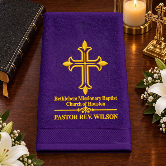 A Servant Called By God | Personalized Embroidered Fingertip Towel