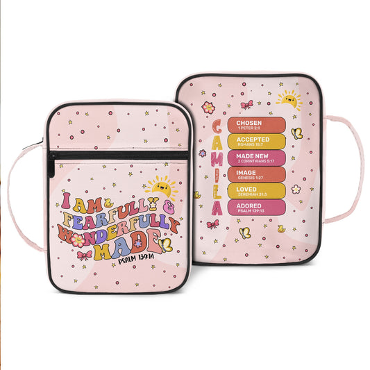 I Am Fearfully And Wonderfully Made | Personalized Kid's Bible Bag
