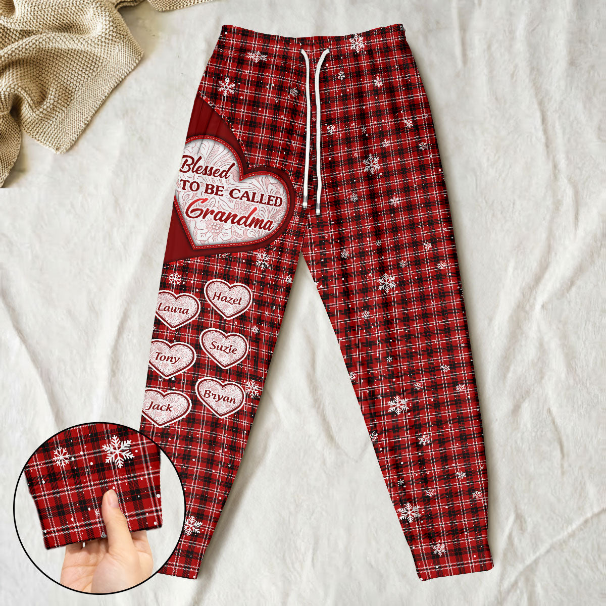Blessed To Be Called Grandma | Personalized Sweatpants