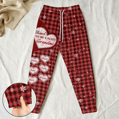 Blessed To Be Called Grandma | Personalized Sweatpants