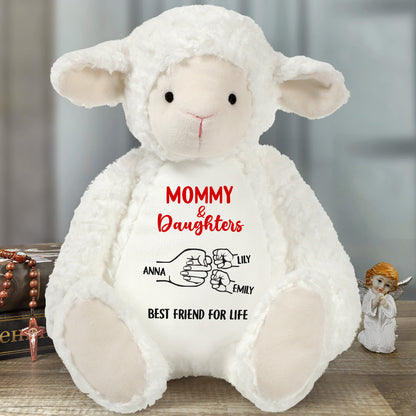 Mommy & Daughter  | Personalized Stuffed Lamb