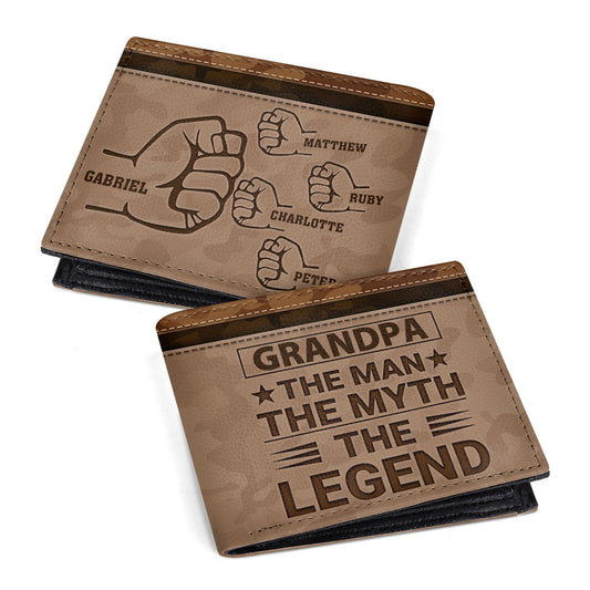 Best Dad Ever | Personalized Folded Wallet For Men JSLFWPN2786TA