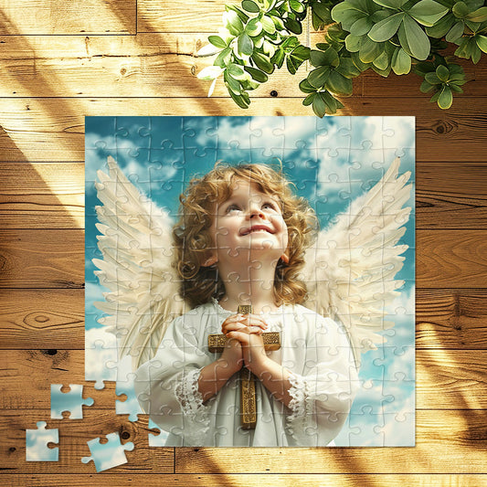 Boy Angel Puzzle | Square Jigsaw Puzzle JPM01