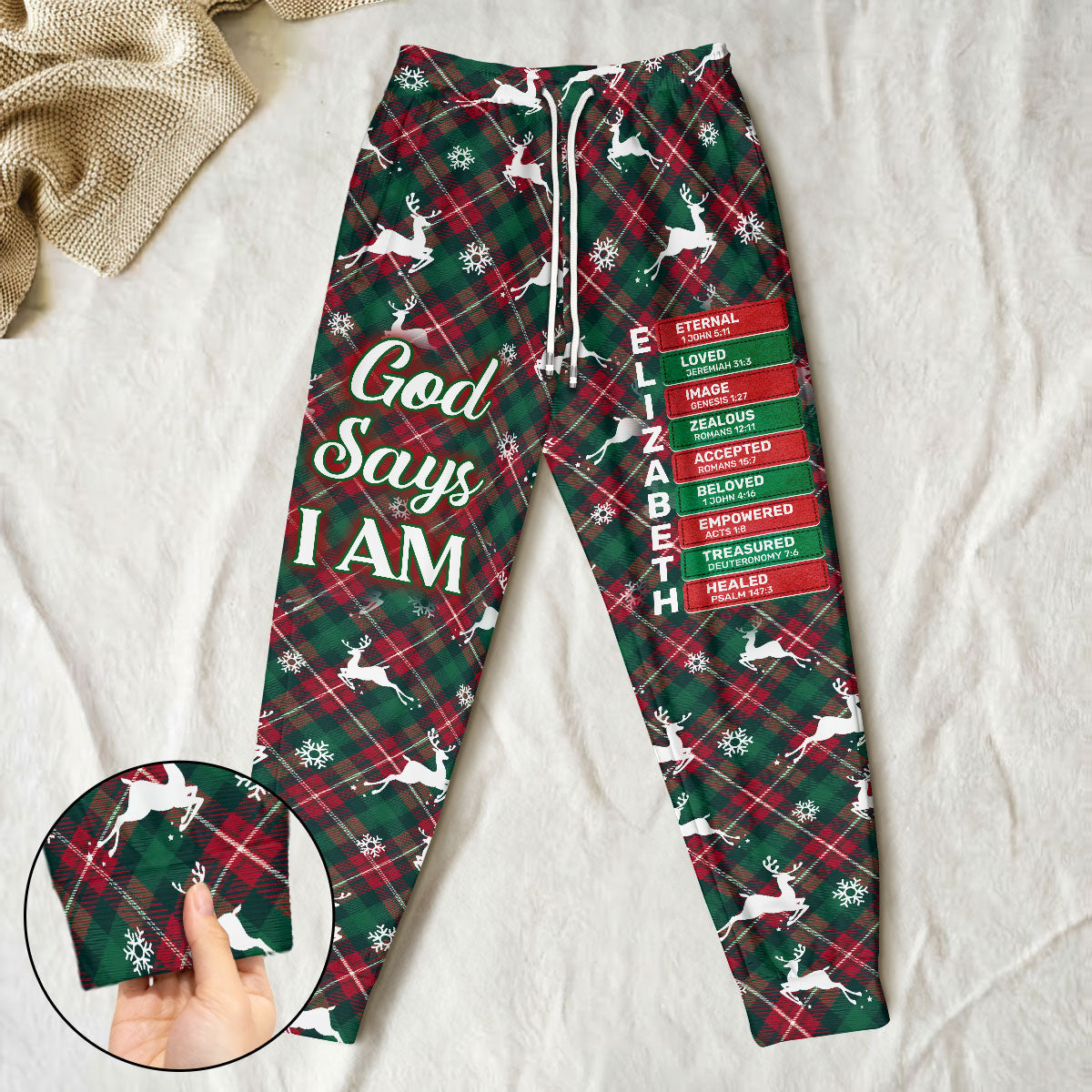 God Says I Am | Personalized Sweatpants