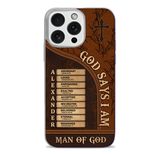 Man Of God/ Woman Of God  | Personalized Clear Silicone Phone Case