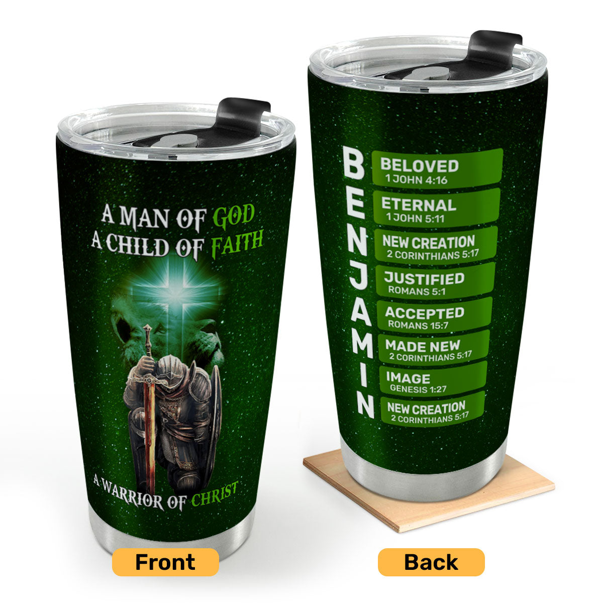 A Man Of God  | Personalized Stainless Steel Tumbler
