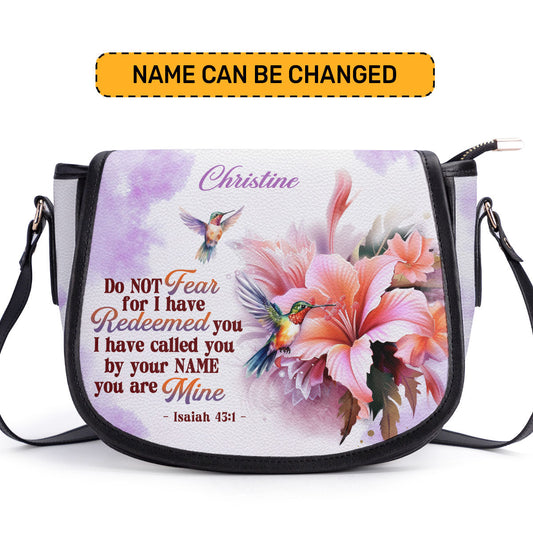 I Have Called You By Your Name - Personalized Leather Saddle Bag LSBM768
