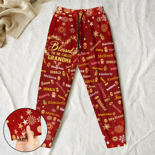 Blessed To Be Called Grandma | Personalized Sweatpants