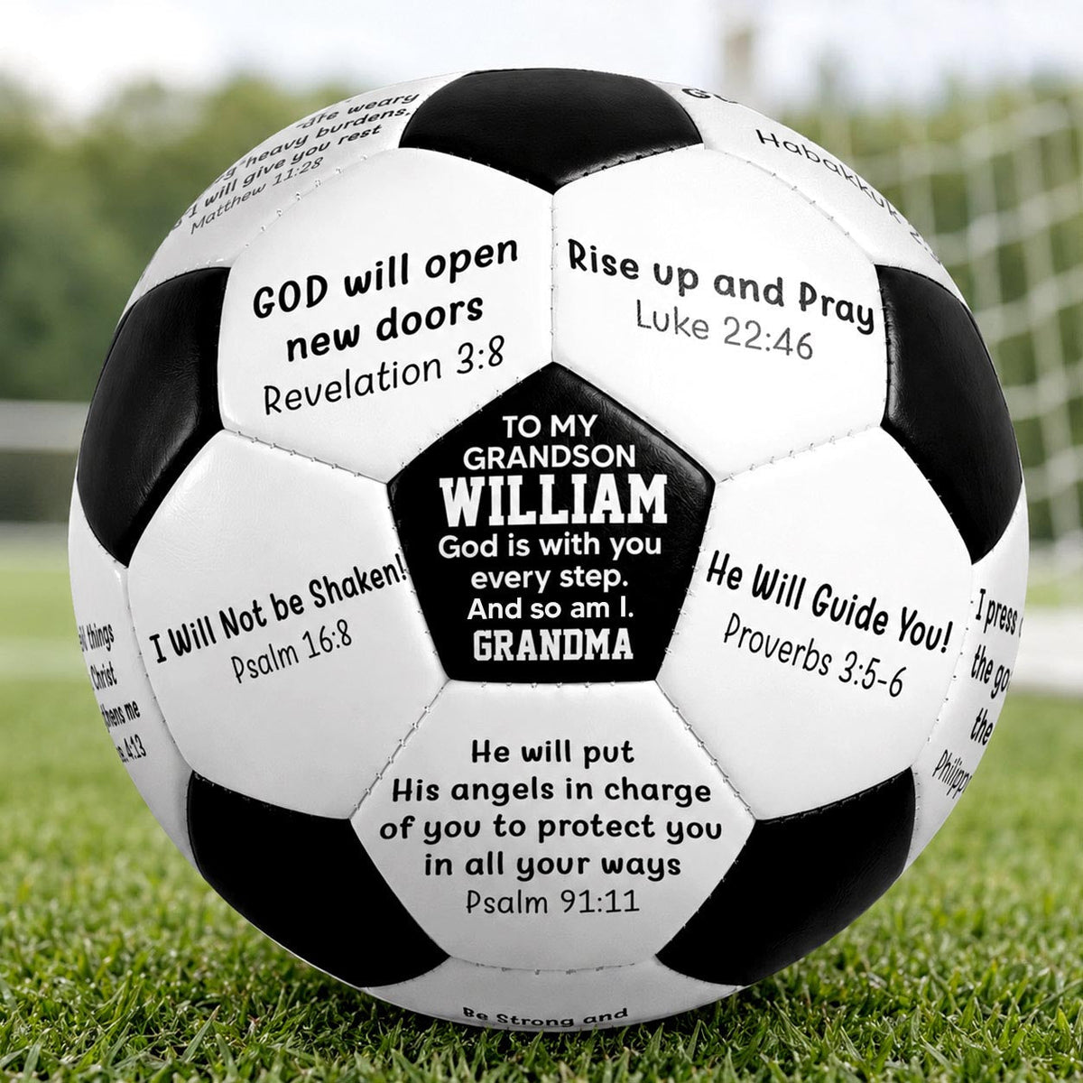 Rise Up, Pray And Play | Personalized Soccer Ball