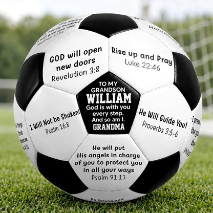 Rise Up, Pray And Play | Personalized Soccer Ball