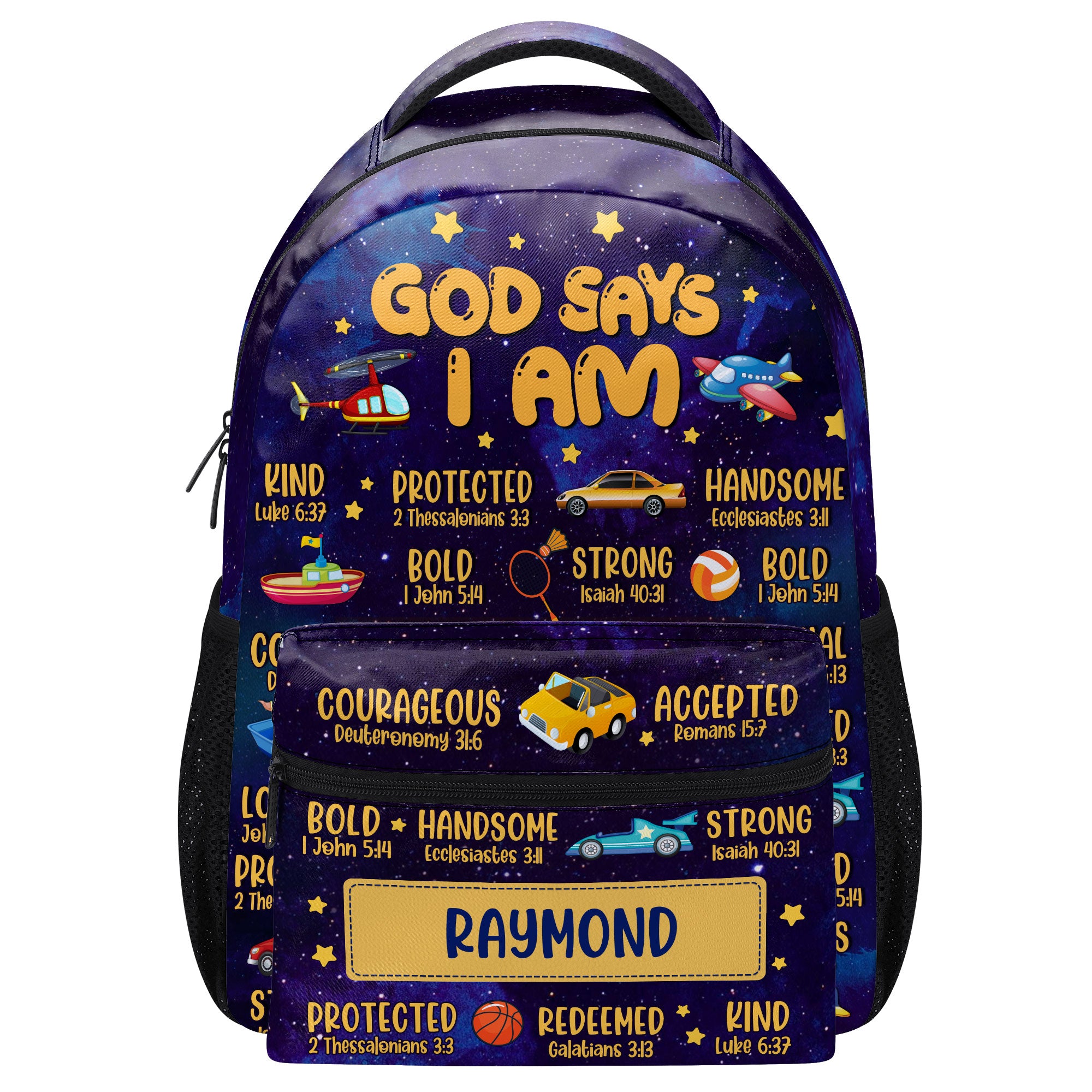 Made by God | Handmade Christian popular Bible Verse Backpack