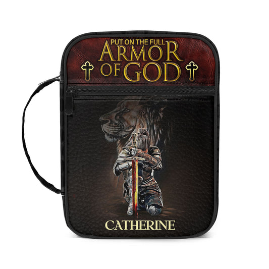 Put On The Full Armor Of God | Personalized New Bible Bag JSNBBPM1240TA