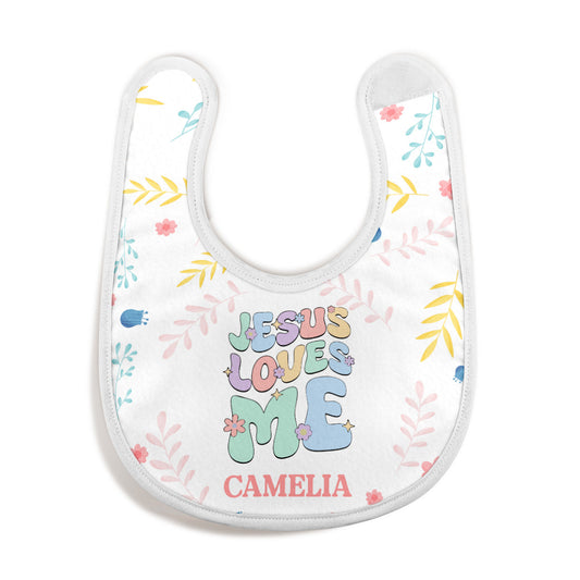 Jesus Loves Me | Personalized Baby Bib