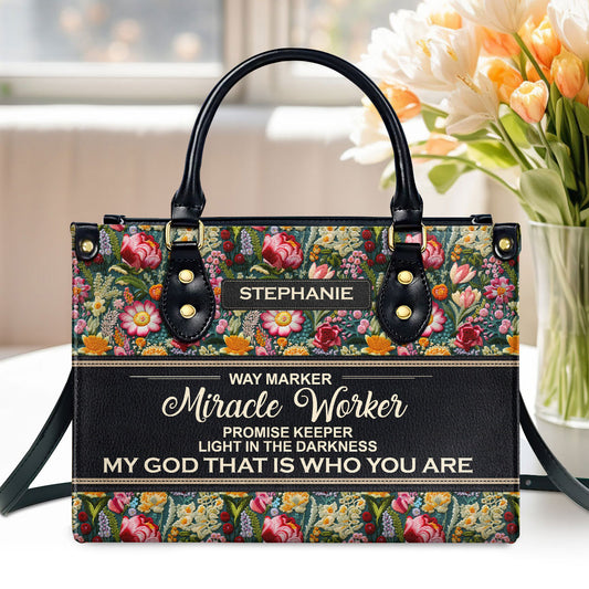 Way Maker | Personalized Leather Handbag JSLHBPH2397M