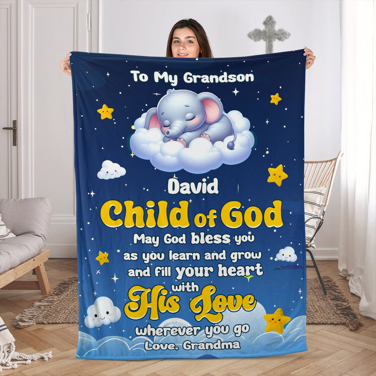 Child Of God | Personalized Fleece Blanket