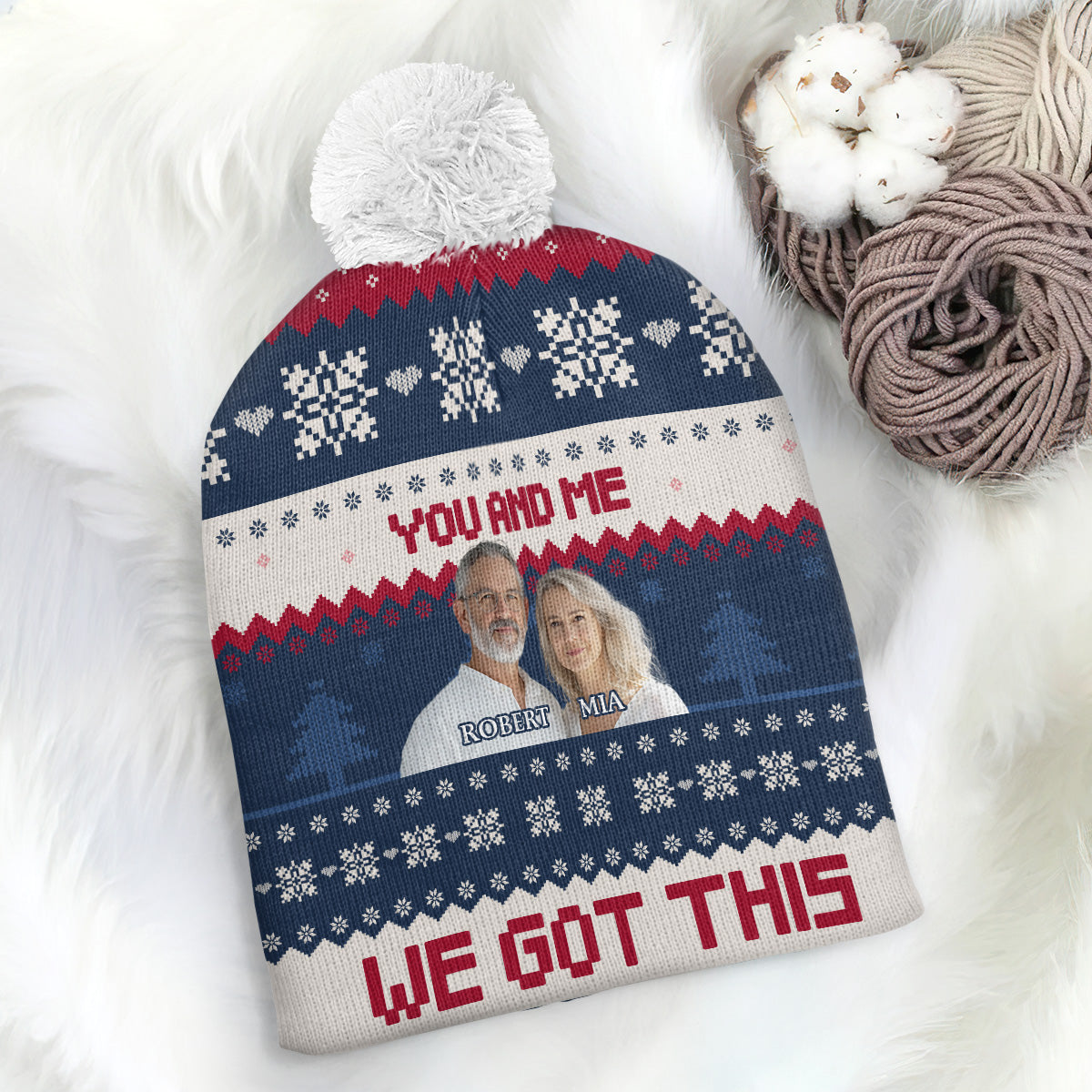 You And Me We Got This Bubble Hat | Personalized Bobble Beanie Hat JSBBHPPA2679M