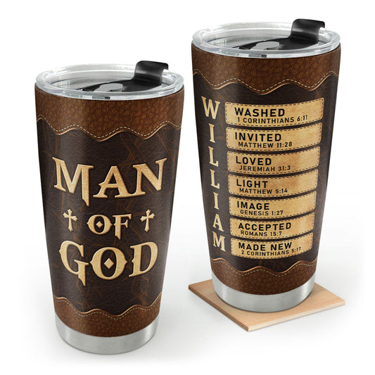 Man Of God | Personalized Stainless Steel Tumbler