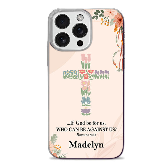 If God Be For Us Who Can Be Against Us | Personalized Clear Silicone Phone Case