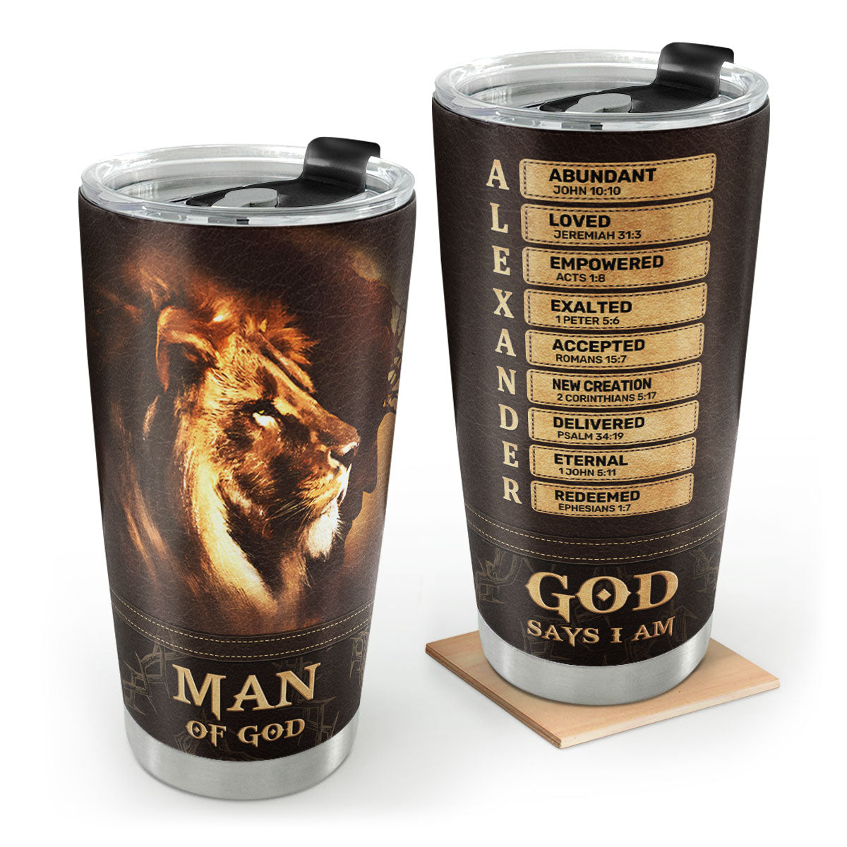 Man Of God | Personalized Stainless Steel Tumbler