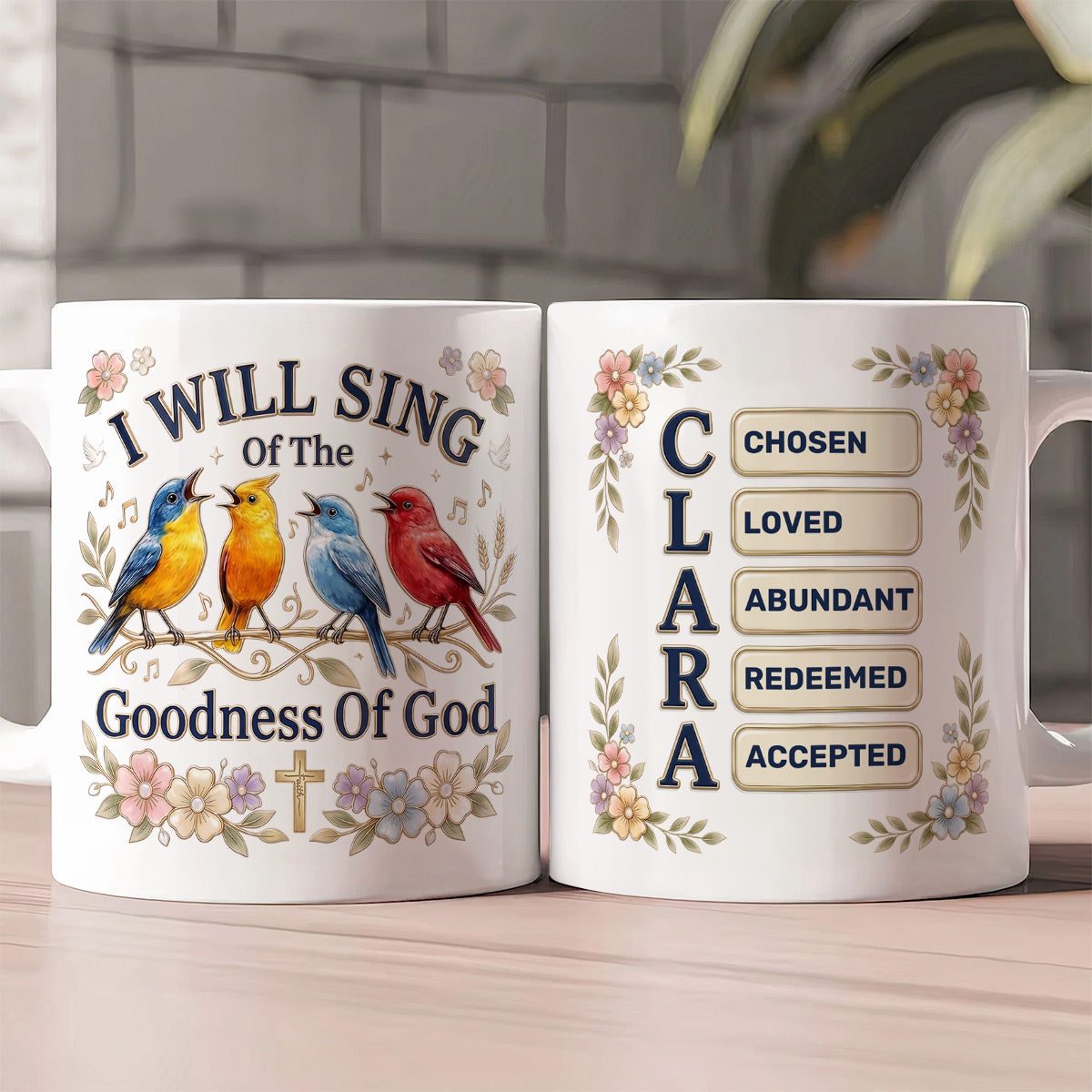 I Will Sing Of The Goodness Of God  | Personalized Ceramic Coffee Mug