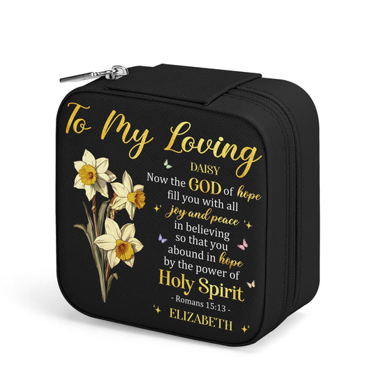 The God Of Hope Fill You With All Joy And Peace In Believing | Personalized Jewelry Box