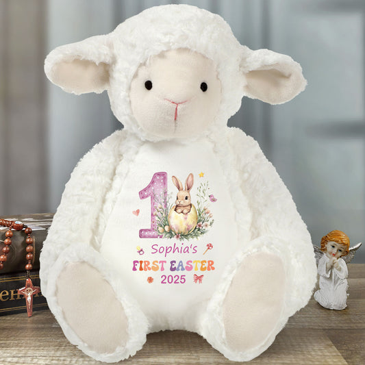 Baby's First Easter | Personalized Stuffed Lamb