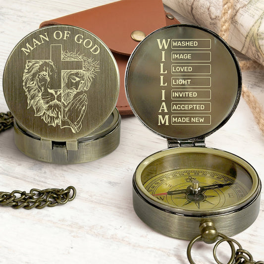 Man Of God | Personalized Compass