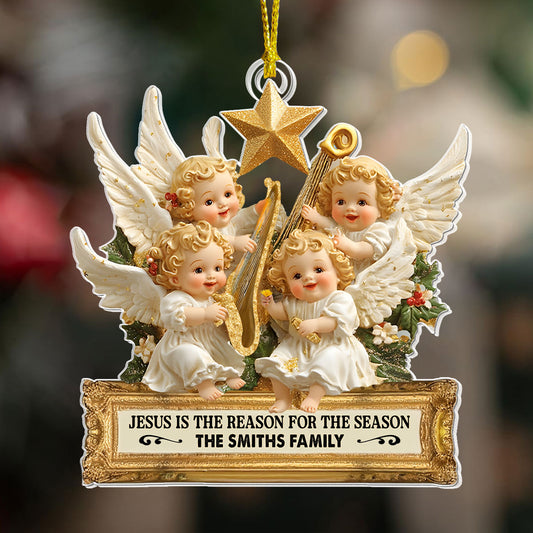 Jesus Is The Reason For The Season | Personalized 1-Side Acrylic Ornament