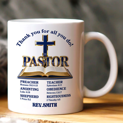 Guided By The Cross | Personalized Ceramic Coffee Mug