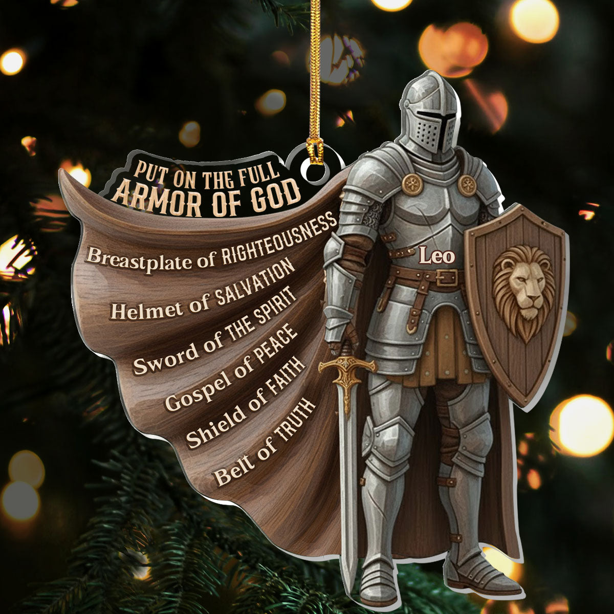 Armor Of God | Personalized 1-Layer Acrylic Ornament