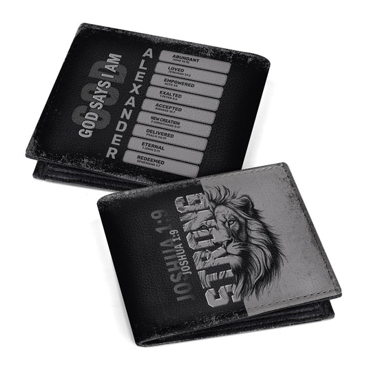 Man Of God | Personalized Folded Wallet For Men