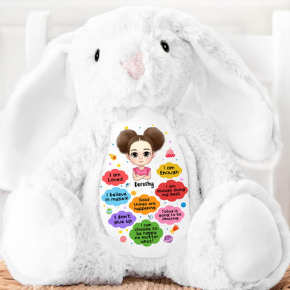 Good Things Are Happening | Personalized Stuffed Bunny