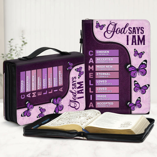 God Says I Am | Personalized Bible Cover