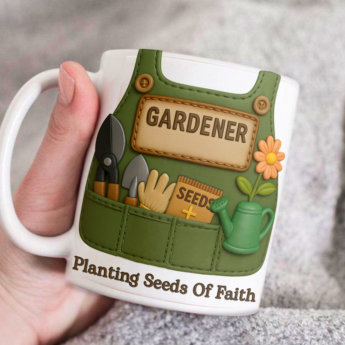 Planting Seeds Of Faith | Personalized Ceramic Coffee Mug