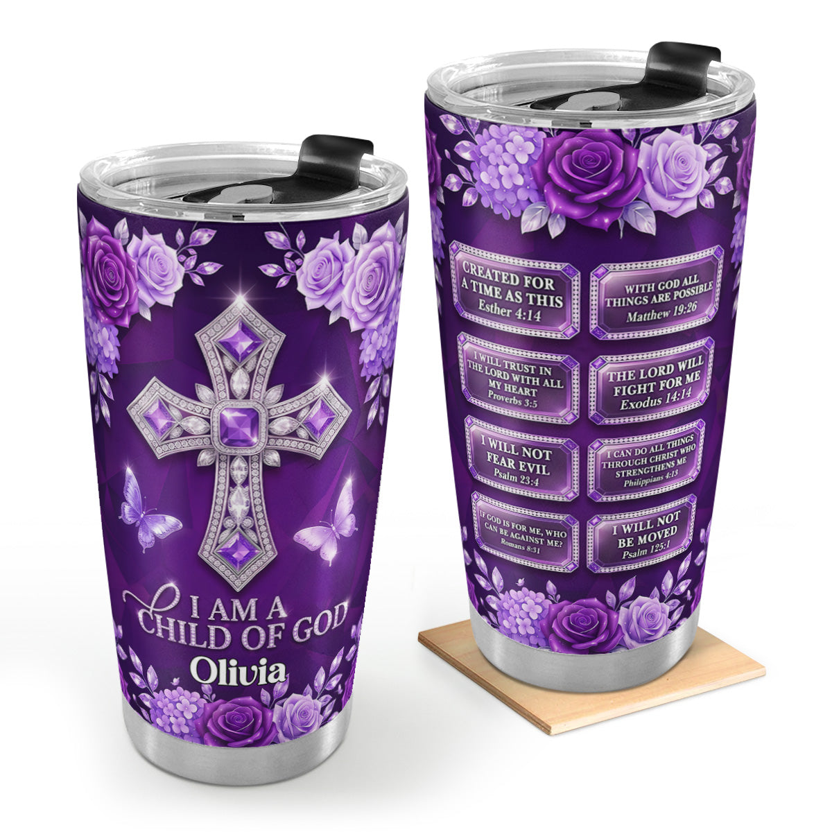 I Am A Child Of God | Personalized Stainless Steel Tumbler