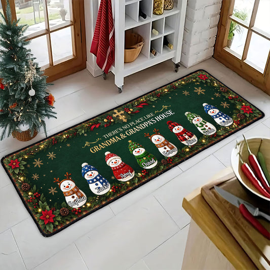 There's No Place Like Grandma & Grandpa's House | Personalized Runner Rug