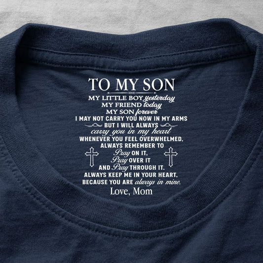 Pray On It Pray Over It Pray Through It | Personalized Shirt With Design Inner Neck