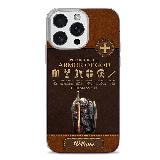 Put On The Full Armor Of God  | Personalized Clear Silicone Phone Case
