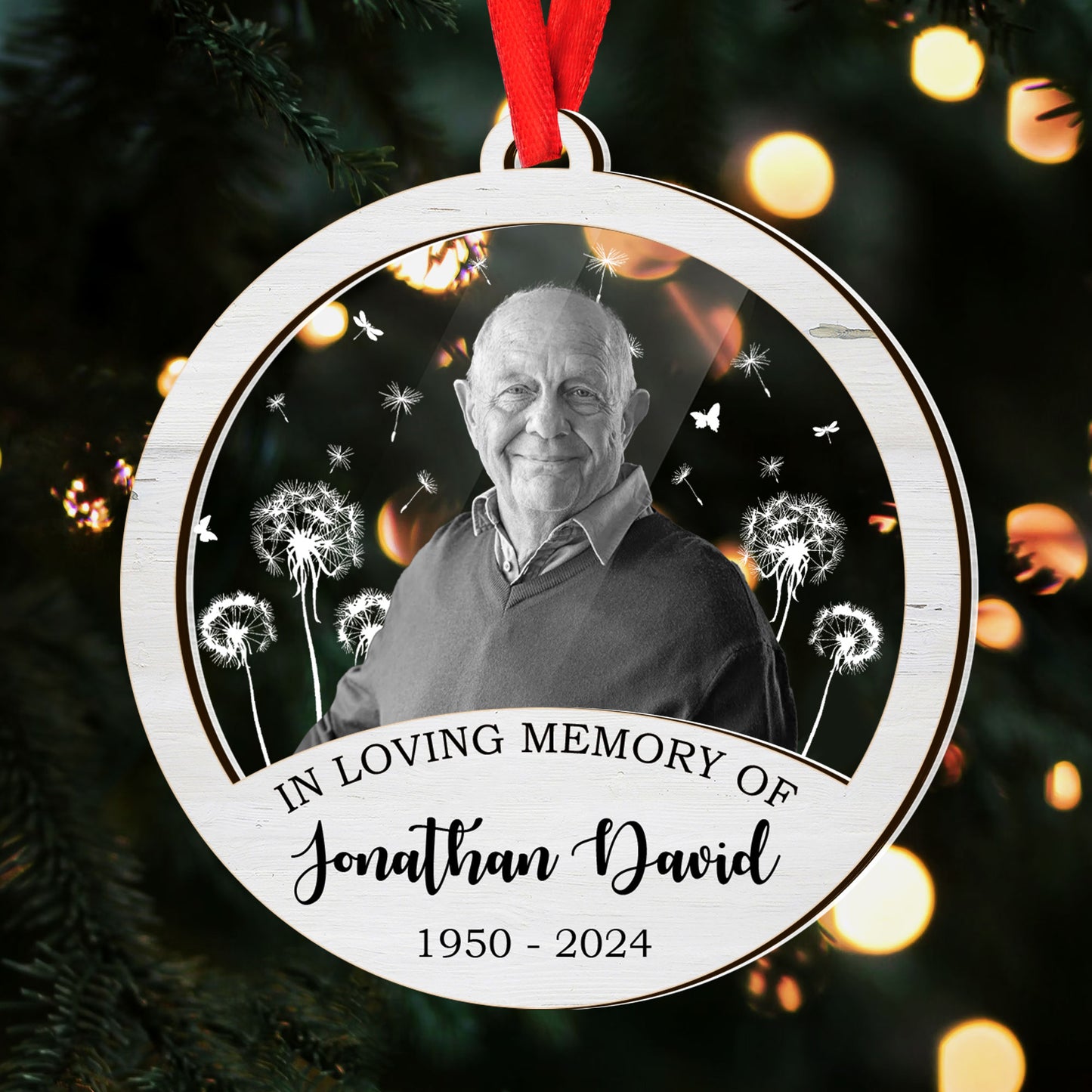 In Loving Memory | Personalized Wood & Acrylic Ornament JSWAOHLL2764T