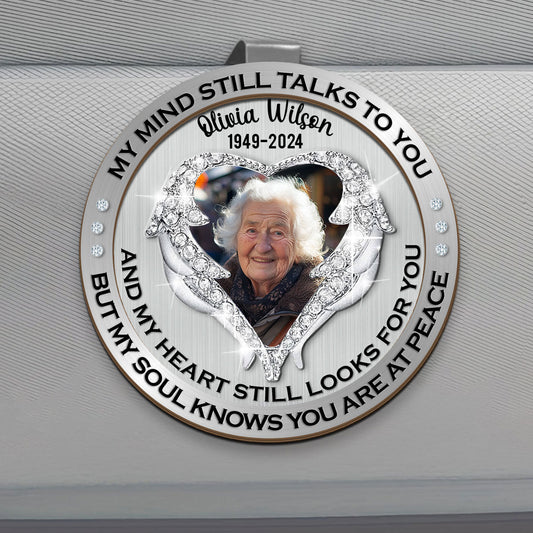 But My Soul Knows You Are At Peace | Personalized Car Visor Clip