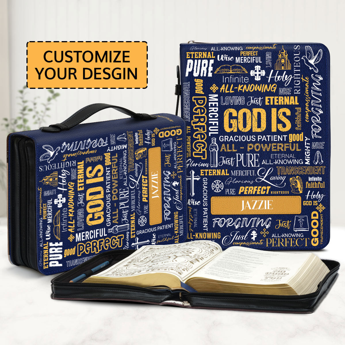 God Is | Personalized Bible Cover JSBCPPA1094M