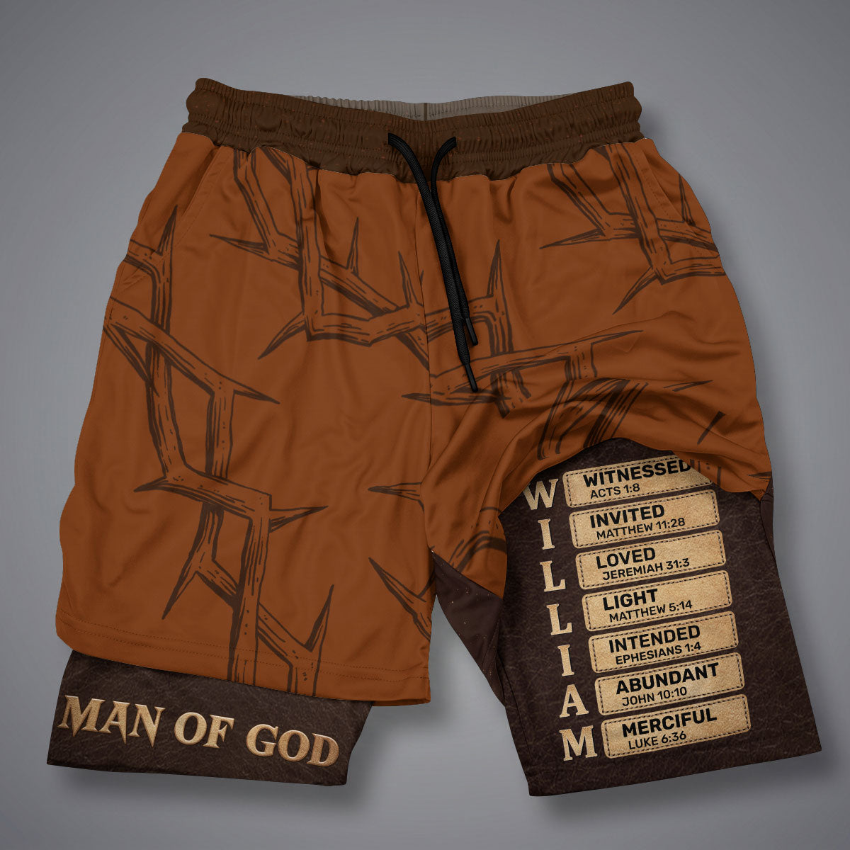 Man Of God | Personalized Performance Shorts